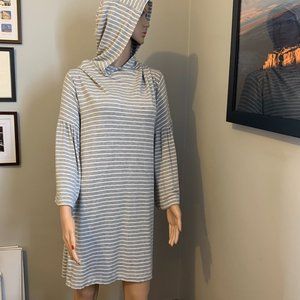 "Lou & Grey" dress, EUC: hooded, bell sleeve, L